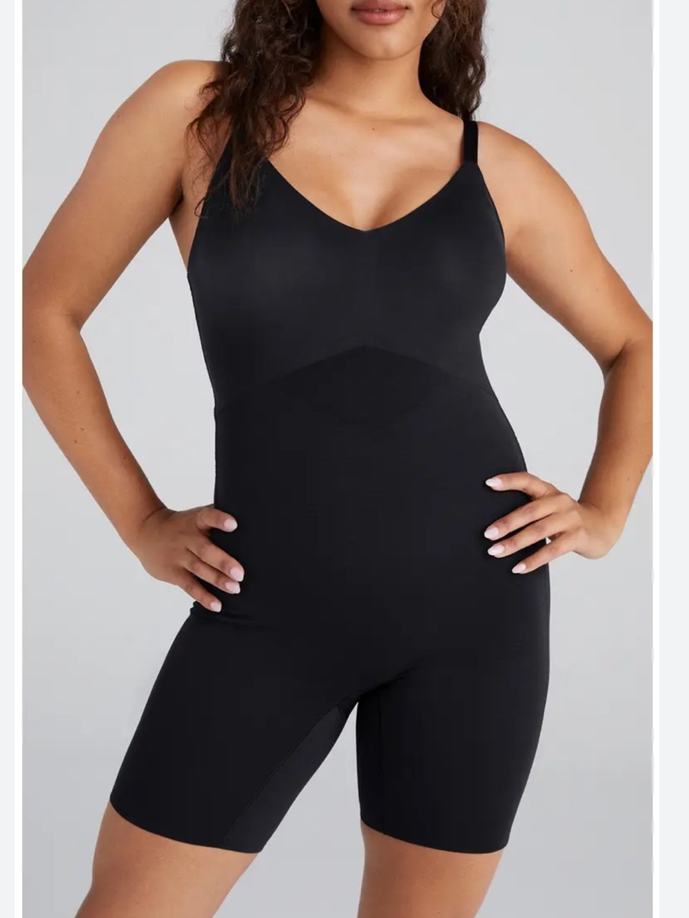 SuperPower Mid Thigh shorts Bodysuit black Sz XL